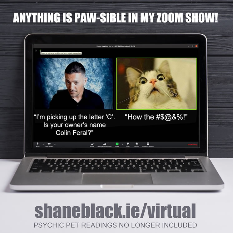 Shane Black - Mentalist now offering virtual entertainment